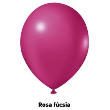 Imagem de BALÃO REDONDO LISO- ART-LATEX Nº16 -  FUCSIA - Pacote com 12 unidades 