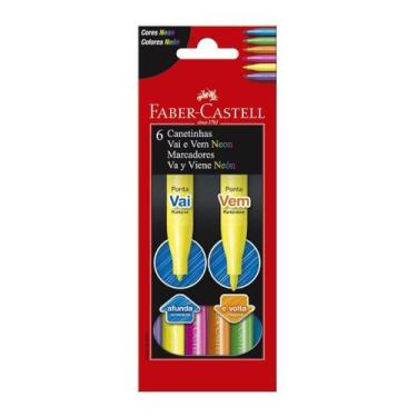 Imagem de Canetinha Hidrográfica Vai e Vem Neon Faber Castell - Faber-Castell