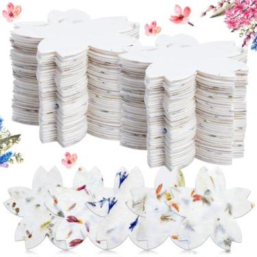 Imagem de Etiquetas de flores silvestres plantáveis com papel de semente Dunzoom