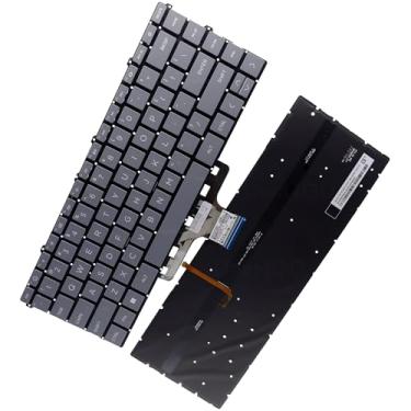Imagem de Deal4GO Substituição de teclado retroiluminado para HP 14-EP 14-EM 15-EW 15-EY 15Z-EY 15t-EW100 14-EP0792WM 14-EP1047NR - Cinza macio
