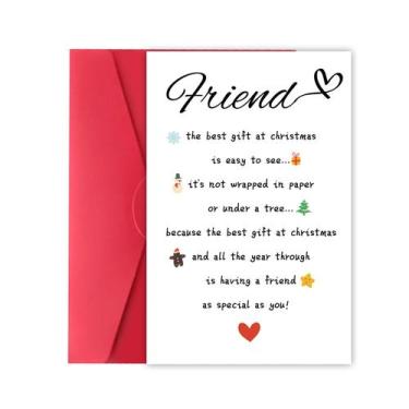 Imagem de Cartão de Natal XXDJLP Humor Friends com envelopes 20,5 x 13,5 cm