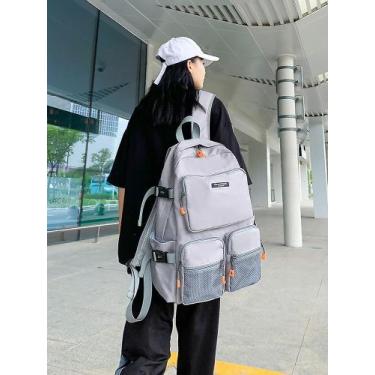 Imagem de Mochila de estudante escolar mochila universitária bolsa de viagem cas