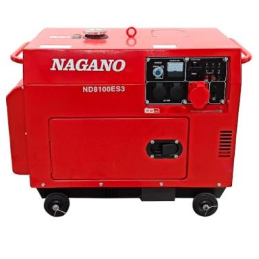 Imagem de Gerador de Energia a Diesel 8kva Trifásico 110v220v Silenciado Partida Elétrica