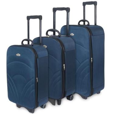 Imagem de Mala De Viagem Expansível Com 3 Peças (Mala P Medida Anac) - Fox Indy,