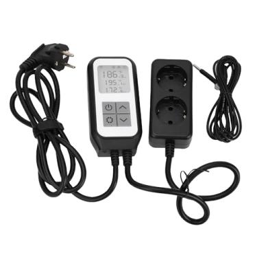Imagem de Fabater Suporte para Controlador de Temperatura Digital Com Controle Remoto APP - Tomada de Controle de Temperatura - 1 X Sonda para Incubação (Plugue UE 220-250V)