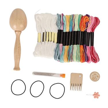 Imagem de Kit de ovo de darning para meias Ovo de darning de madeira com agulhas grandes para olhos Linhas de costura Needle Minder Ferramenta de artesanato faça você mesmo para toalhas,
