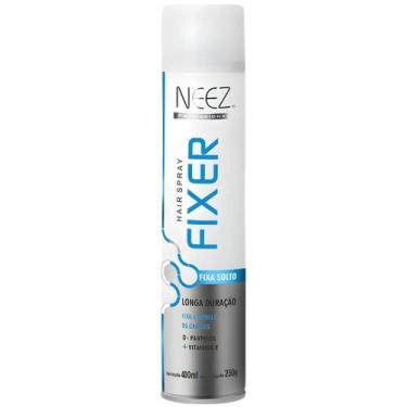 Imagem de Spray Fixador De Cabelo Profissional Neez Laque Capilar Fixa Solto Lon