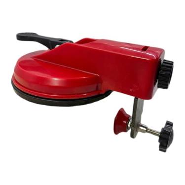 Imagem de MotiveTech Nivelador de azulejos com ventosa, ferramenta ajustável para nivelamento de juntas, ideal para instalação de bancadas, mármore, pedra e lajes de, Vermelho