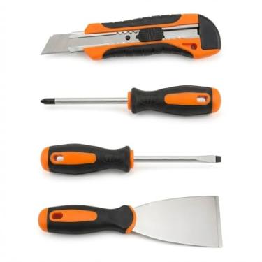 Imagem de KIT FERRAMENTA REPARO C/ESPÁTULA DE METAL 21CM CHAVE PONTA ESTRELA, FENDA ESTILETE MULTIUSO PROFISSIONAL