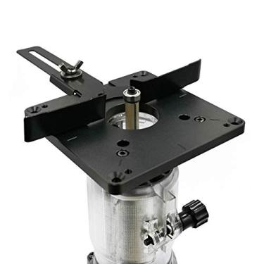 Imagem de aqxreight Placa Base de Roteador de Liga de Alumínio Placa Giratória de Fresagem para Marcenaria, Modelo de Inserção de Roteamento Universal, Acessório de Nivelamento Estável para Máquinas de