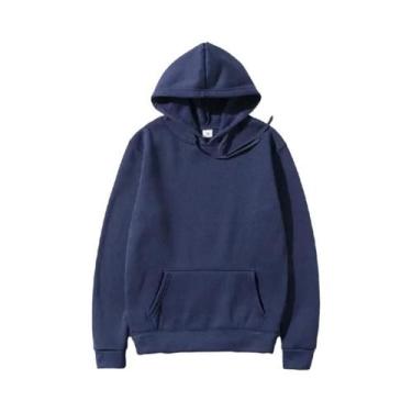 Imagem de Moletons Unissex Com Capuz E Bolso Em Cores Sólidas Para Esportes E La