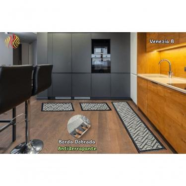 Imagem de Jogo De Cozinha Lorena Sisal Look Venezia B Kit Com 3 Pecas