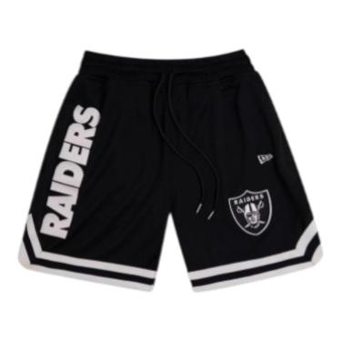 Imagem de Bermuda New Era Mesh Short League Las Vegas Raiders Preto-Masculino