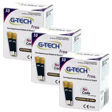 Imagem de Tiras Reagentes Medidor Glicemia Diabetes G-Tech Free1 150 Unidades