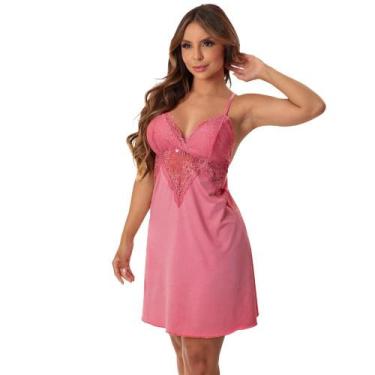 Imagem de Camisola Renda Sexy Confortável Noite - ALTIÊ INTIMATE, Sandia, GG