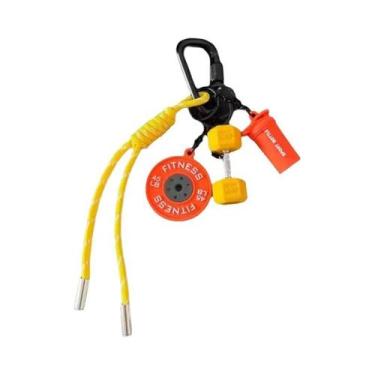 Imagem de Chaveiro De Silicone Para Amantes De Academia: Halteres, Pesos E Anilh