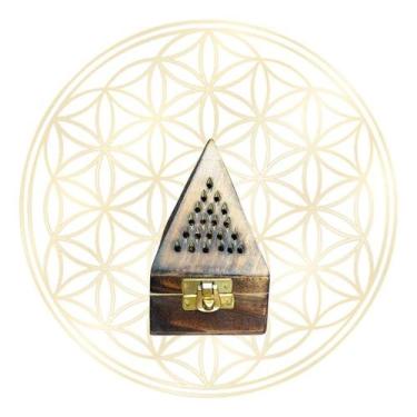 Imagem de Incensário de Mesa Artesanal Indiano de Madeira Premium - Fluir, Mini 