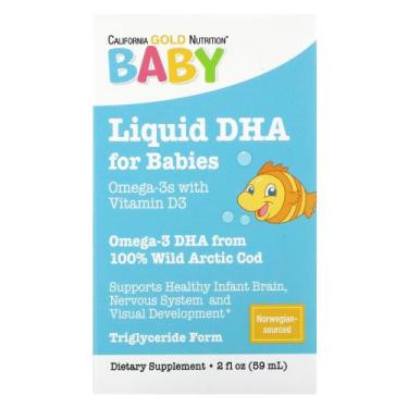 Imagem de Babys DHA, Ômega3 com Vitamina D3 e EPA, 1.050 mg, 59 ml 2 fl oz Calif