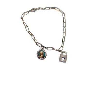 Imagem de Pulseira Cadeia da Consagração Com Medalha de Nossa Senhora das Dores 
