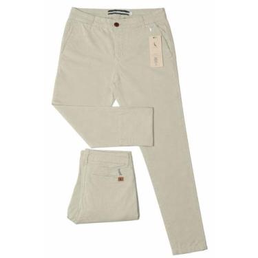 Imagem de Calça Sarja Masculina Esporte Fino Premium - RSV, Areia, 46