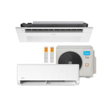 Imagem de Ar Condicionado Bi Split Midea 18000 BTUs (HW 09K+K7 1V 18K) Quente e 