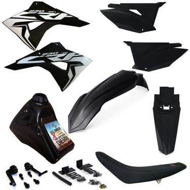Imagem de Kit Plástico Biker Elite Completo Crf 230 Adaptável Xr 200 Xr 250 Tornado