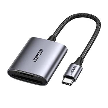 Imagem de Leitor de Cartão de Memória Conector Usb Tipo C para Cartão Memória Micro Sd e Cartão Sd Velocidade de Transferência de até 5Gbps Compatível com Windows Mac Os Android e Linux / No Brasil