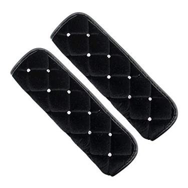 Imagem de Eing Fashion – Capa de almofada de almofada para apoio de braço de carro com diamantes brilhanteseing U22-RPHJSWK-Black