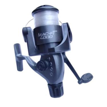 Imagem de Molinete Pesca Macft 4000 3 Rol Drag 5 Kg Com Linha Amarelo - Lgu Mach