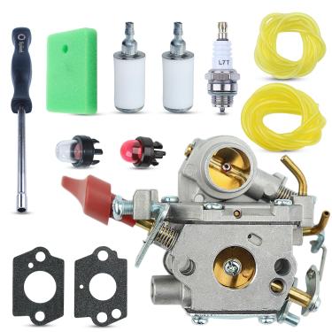 Imagem de AUMEL C1M-W44 Carburador de Carburador com Filtro de Combustível de Ar Kit de Linha para Craftsman Poulan 33CC PP333 PP330 PPB330 PP133 PP335 PPB335 PP338PT Pro Gas Trimmer Reposição 545008042 545189502 ZAMA W44