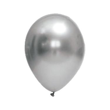 Imagem de Balão de Festa Látex Chrome - Prata - FestBall - Rizzo