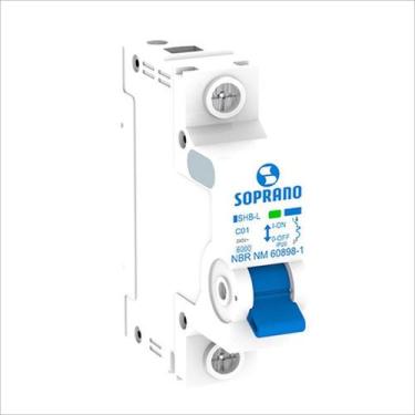 Imagem de Disjuntor din 1p unipolar 63a shb1 l 6ka soprano grau de proteção ip20