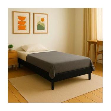 Imagem de Base Cama Box Colchão Solteiro Dobravel Fácil De Montar Reforçado Desm
