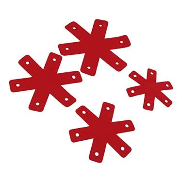 Imagem de Zerodis 12 Unidades Protetores de Panelas Acessórios de Panela Lavável Feltro Placas de Empilhamento Protetores Separadores de Pote Esteira Divisores de Armazenamento de Prato de Prato Almofadas