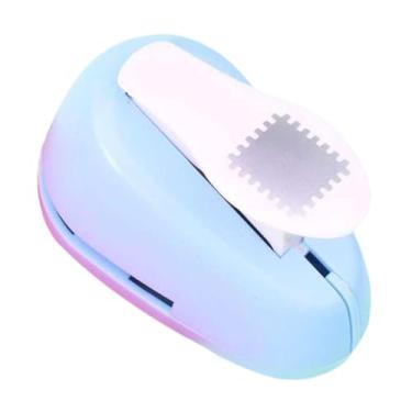 Imagem de Esquirla Perfurador de Papel Infantil com Bordas Aparador de Precisão para Fotos e Papel para Atividades Escolares Acionamento por Alavanca Acessórios Máquina, Carimbo