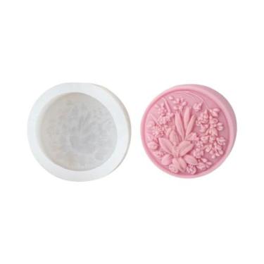 Imagem de Molde De Silicone Para Sabonete Com Padrão Floral 3D, Ferramenta DIY P