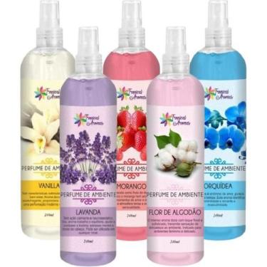 Imagem de Combo 5 Perfume de Ambiente Odorizador de Ambiente 240ml - Tropical Ar
