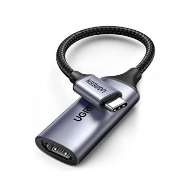 Imagem de UGREEN Cabo adaptador USB C para HDMI 4K @ 60 Hz Alumínio Tipo C Thunderbolt 4/3 Conversor macho para fêmea compatível com iPhone 15 Pro Max Plus, iPad Mini Air, MacBook Pro, Galaxy S24/23 Ult