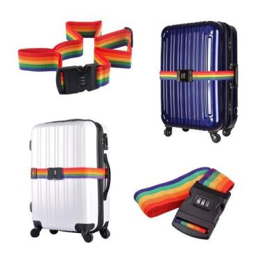 Imagem de Cadeado Senha E Fita Para Malas De Viagem Bagagem Western