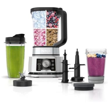 Imagem de Liquidificador de Bancada 4 em 1, Capacidade 2L com Velocidade Variável, 1400W, 110v, NINJA SS351, Prateado