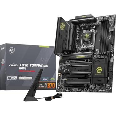 Imagem de MSI Placa-mãe MAG X870 Tomahawk Gaming WiFi AMD Ryzen 9000/8000/7000 Series, AM5, DDR5, PCIe 5.0, M.2 Gen5, SATA 6Gb/s, USB 40Gbps, HDMI/DP, Wi-Fi 7, Bluetooth 5.4, LAN de 5Gbps,