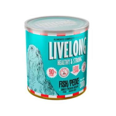 Imagem de Alimento Natural Livelong Sabor Peixe para Cães 300gr
