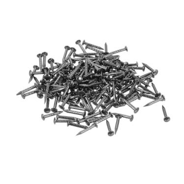 Imagem de 200 peças de pequenos pregos de madeira para projetos de artesanato DIY, conserto de gavetas antigas, acessórios decorativos de mini caixas (1 × 8 mm/0,04 × 0,3 polegadas) Cor: preto/cinza escuro