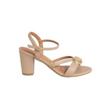Imagem de Sandália Vizzano Salto Bloco Médio Feminino Fivela-Feminino