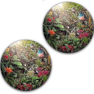 Imagem de DJ One Pair Retro Vintage Jungle #2 raspadinhas de arranhões 1200 recordações de vinil 30,48 cm Tapete deslizante para toca-discos Tapete de DJ x2