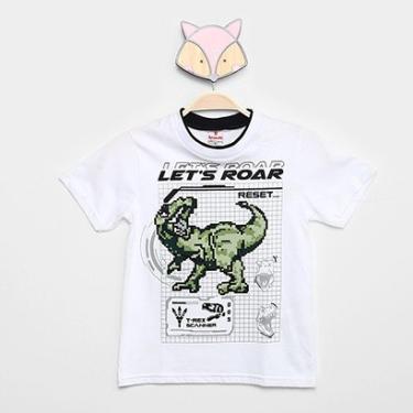 Imagem de Camiseta Infantil Brandili Dinossauro Menino-Masculino