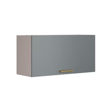 Imagem de Armário de Geladeira Itatiaia Essence com 1 Porta, 1 Prateleira e 80 cm de Largura – Fendi e Gris