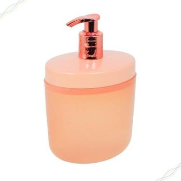 Imagem de Dispenser Para Sabonete Líquido e Alcool em Gel 450ml Rosa Coza