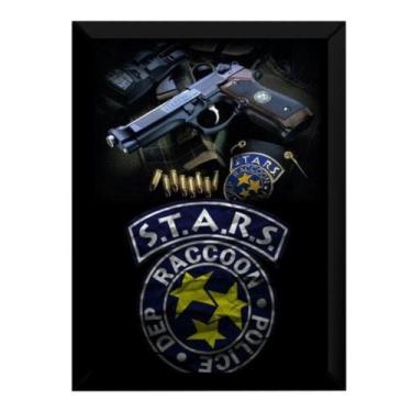 Imagem de Quadro Stars Resident Evil Game Arte Poster Moldurado - Fanarte