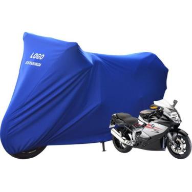Imagem de Capa De Tecido Para Cobrir Moto BMW K 1200 S Com Logo - Mz, Azul
